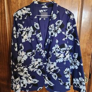 The Limited Blue Floral Blazer